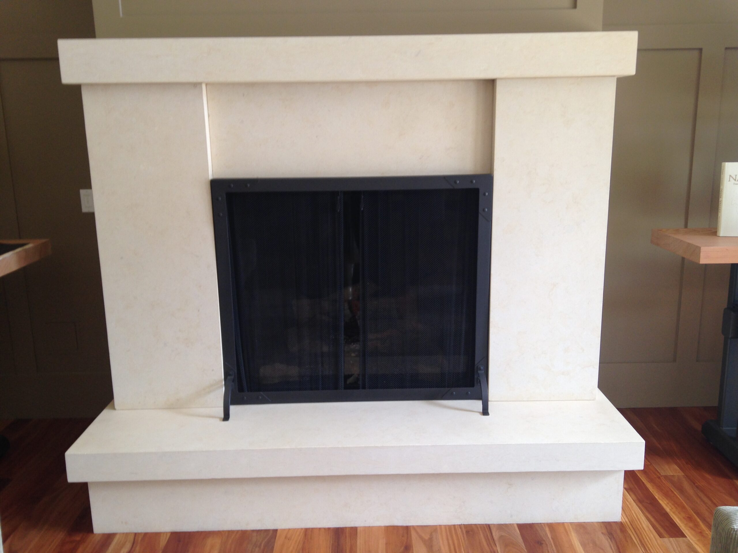 Austin Cream Fireplace