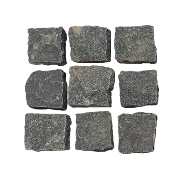 Black Granite Cobblestone 6″x6″