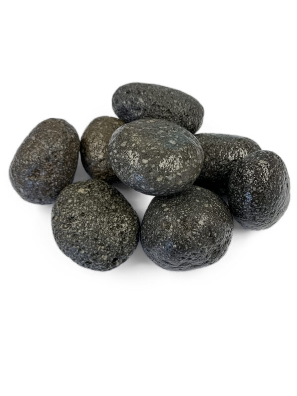 Black Lava Pebbles 1″-2″