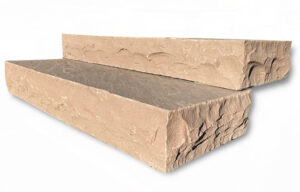 Brown Mist Steps Rock Face 4 Sides 16"W x 48"L x 6"Thick