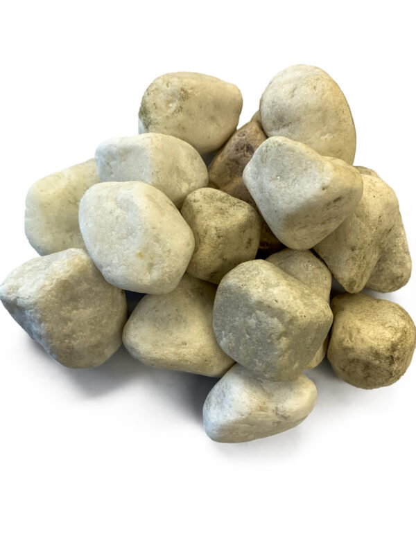 Snow White Pebbles 3/4"-1"