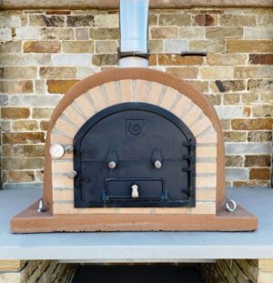 Mission Outdoor Wood Oven 44" X 44" with Stainless Steel Grill and Stove Pipe