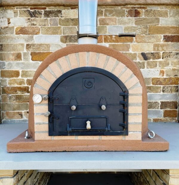 Mission Outdoor Wood Oven 44" X 44" with Stainless Steel Grill and Stove Pipe